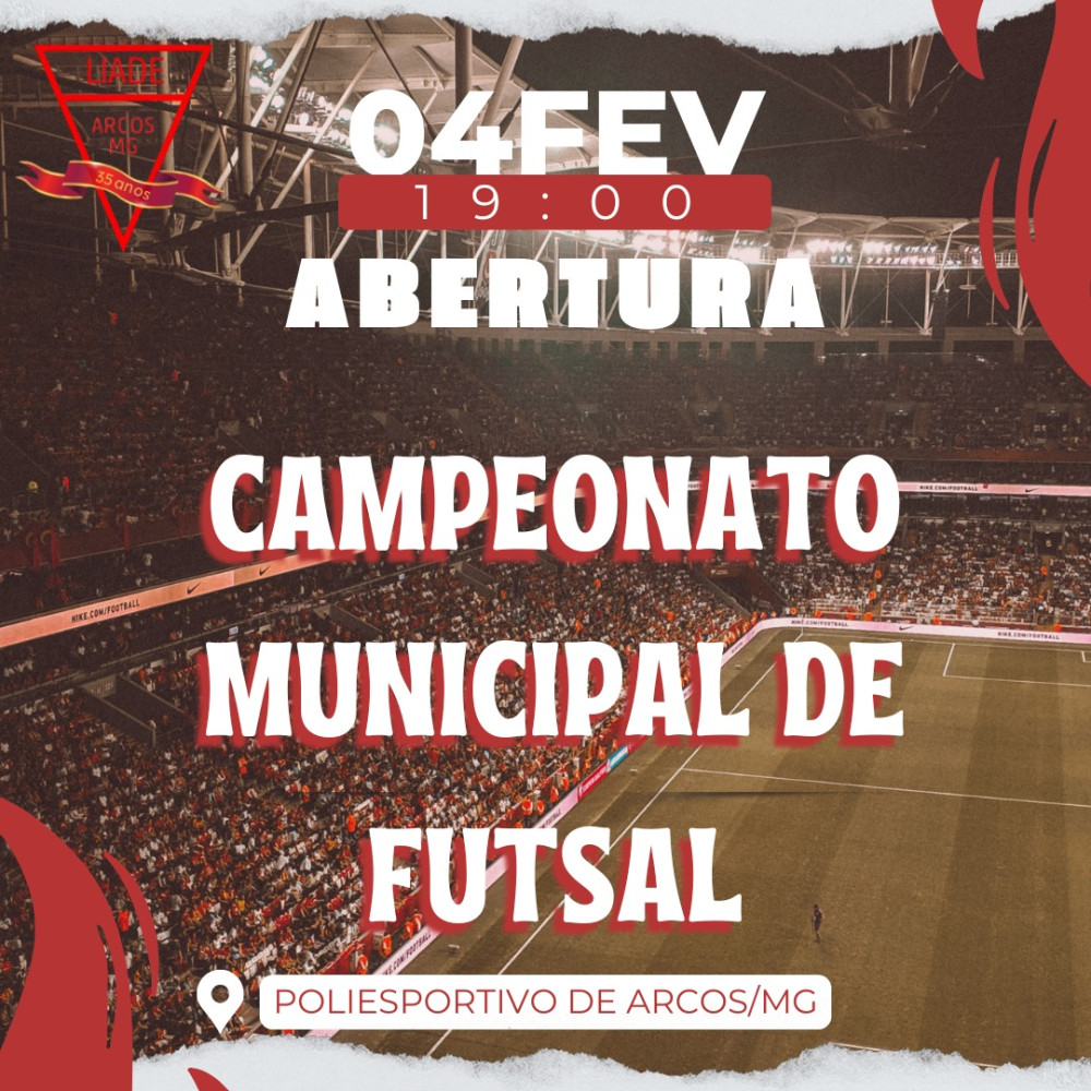 LIADE promove Campeonato Municipal de Futsal